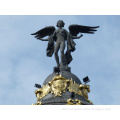 outdoor garden decoration metal crafts bronze winged angel statue